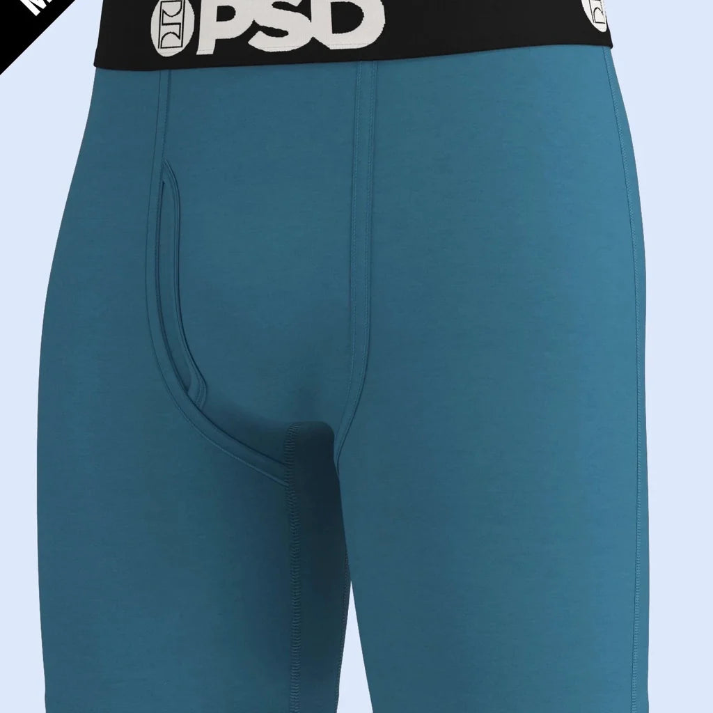 PSD Luxe Modal 7" Boxer Briefs – Teal Solid, Soft Breathable Comfort Fit