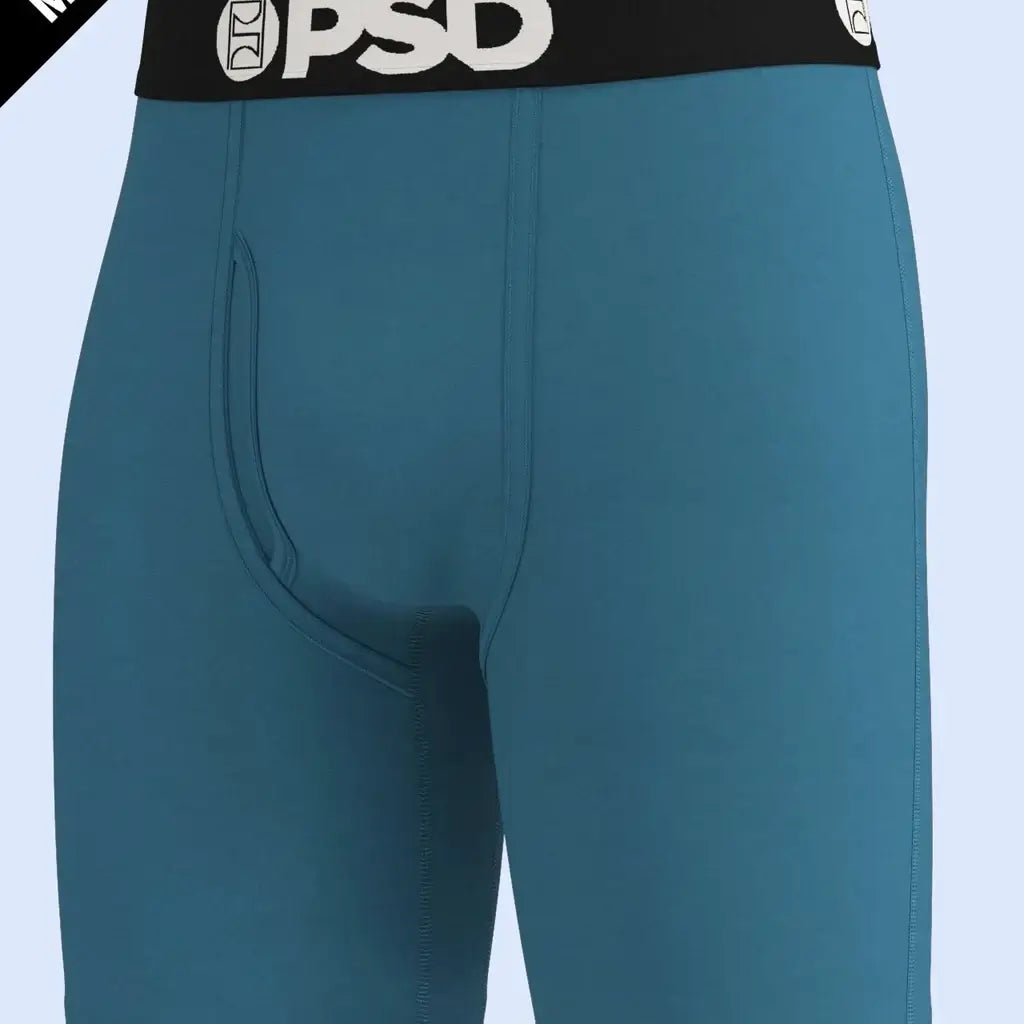 PSD Luxe Modal 7" Boxer Briefs – Teal Solid, Soft Breathable Comfort Fit