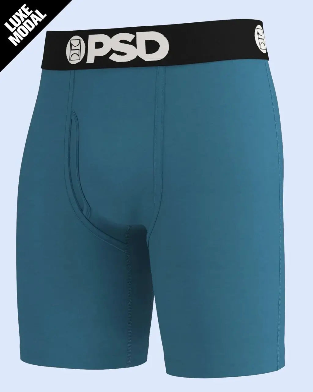 PSD Luxe Modal 7" Boxer Briefs – Teal Solid, Soft Breathable Comfort Fit