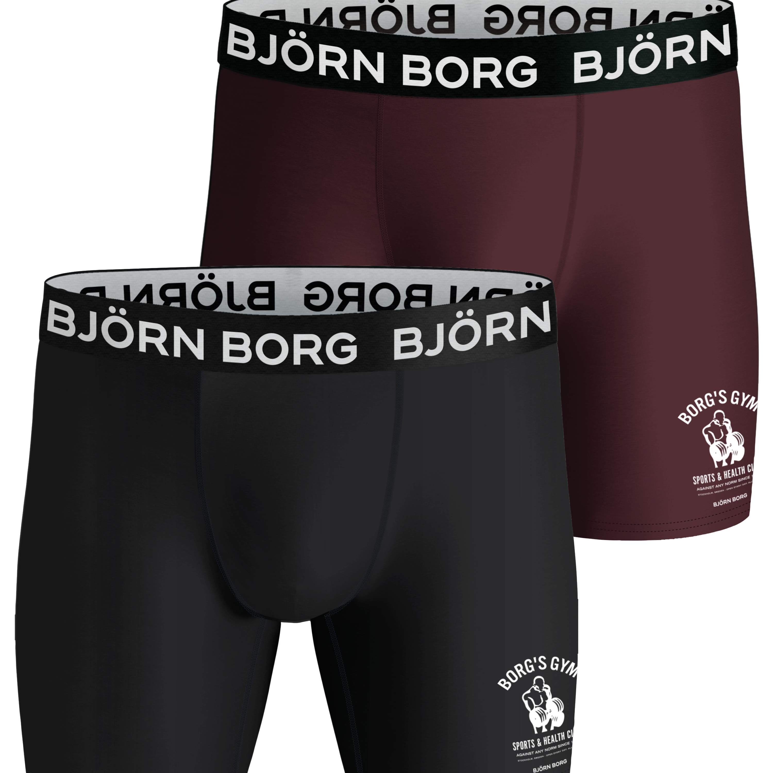 Björn Borg Performance Boxer 2 Pack - Black / Red