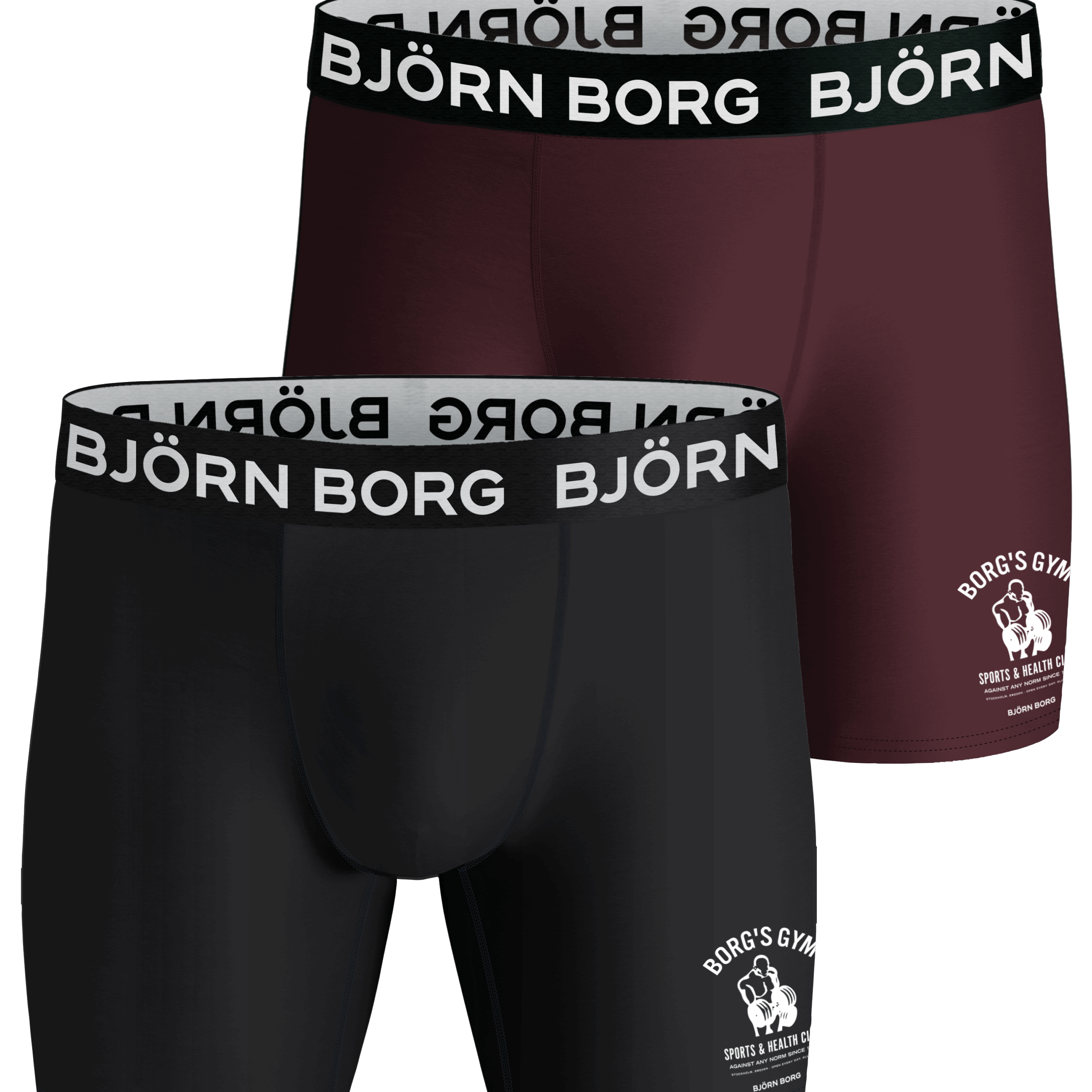 Björn Borg Performance Boxer 2 Pack - Black / Red