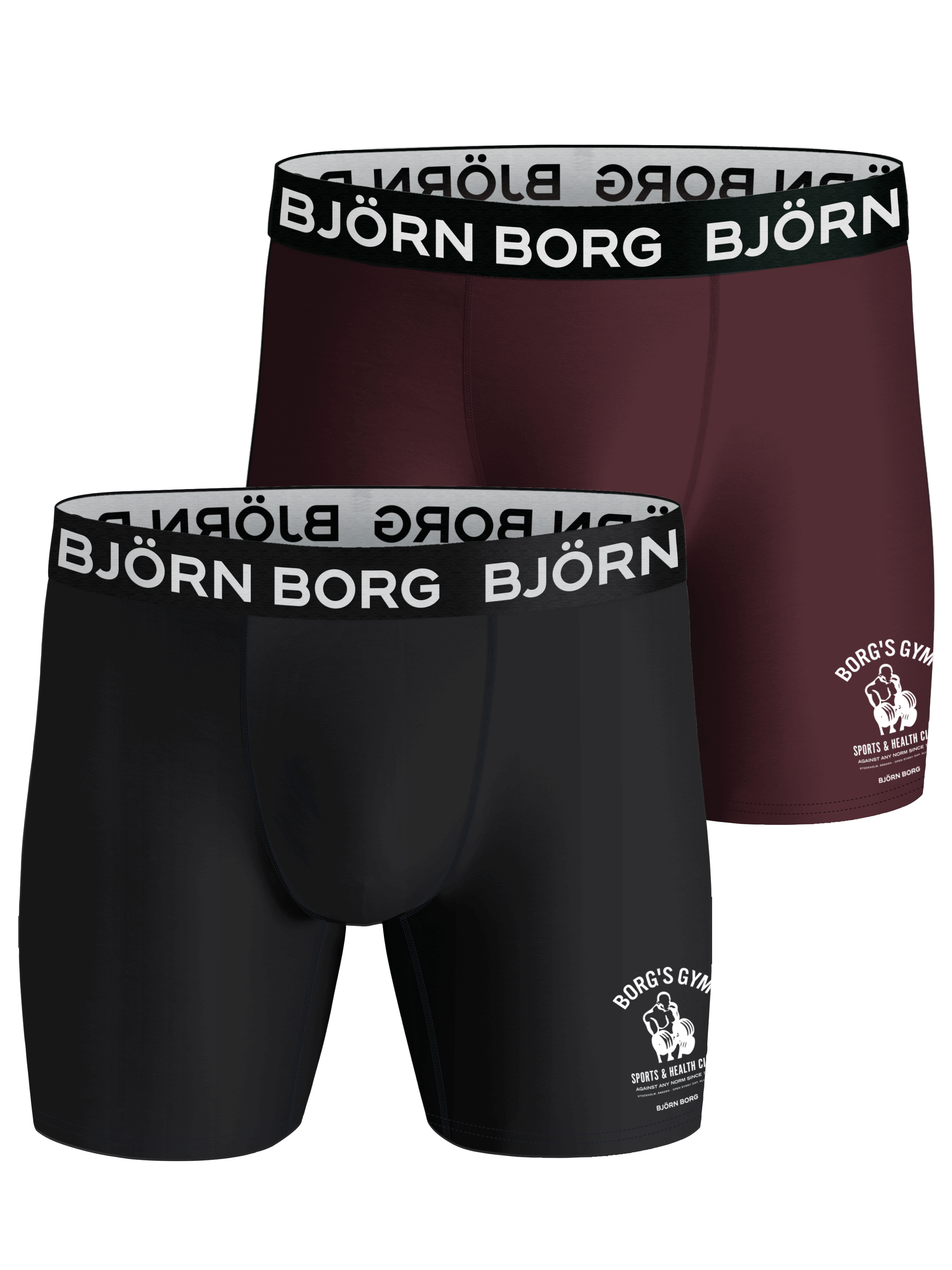 Björn Borg Performance Boxer 2 Pack - Black / Red