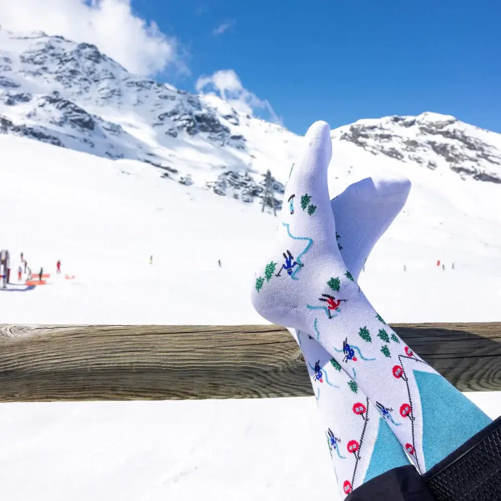 Swole Panda Ski Lift Bamboo Socks - UK ( 7-11 )