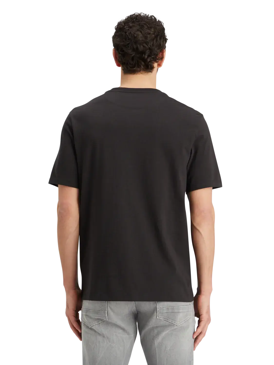 Scotch & Soda CORE Logo T-Shirt in Black – 100% Cotton, Crewneck, Short Sleeve