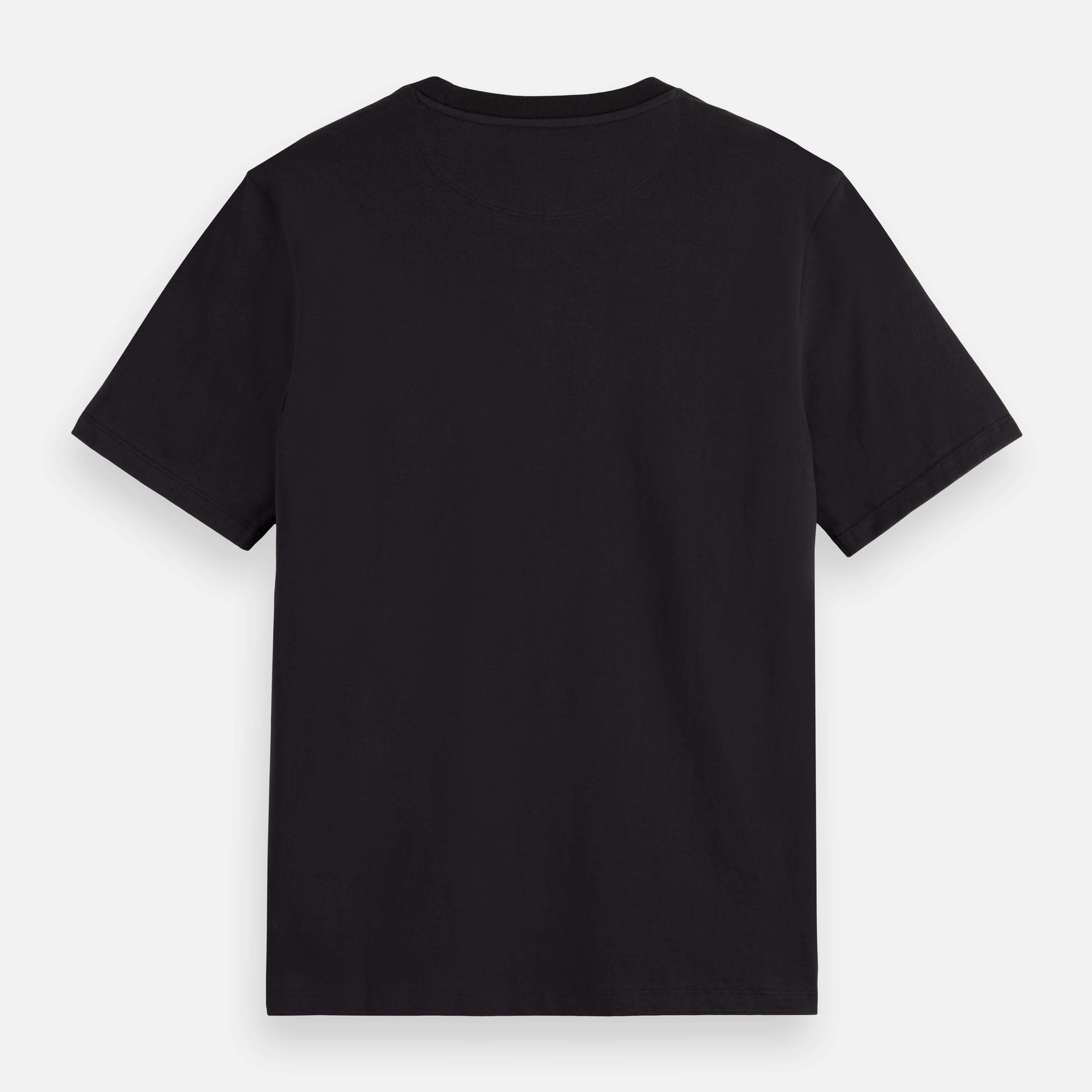 Scotch & Soda CORE Logo T-Shirt in Black – 100% Cotton, Crewneck, Short Sleeve
