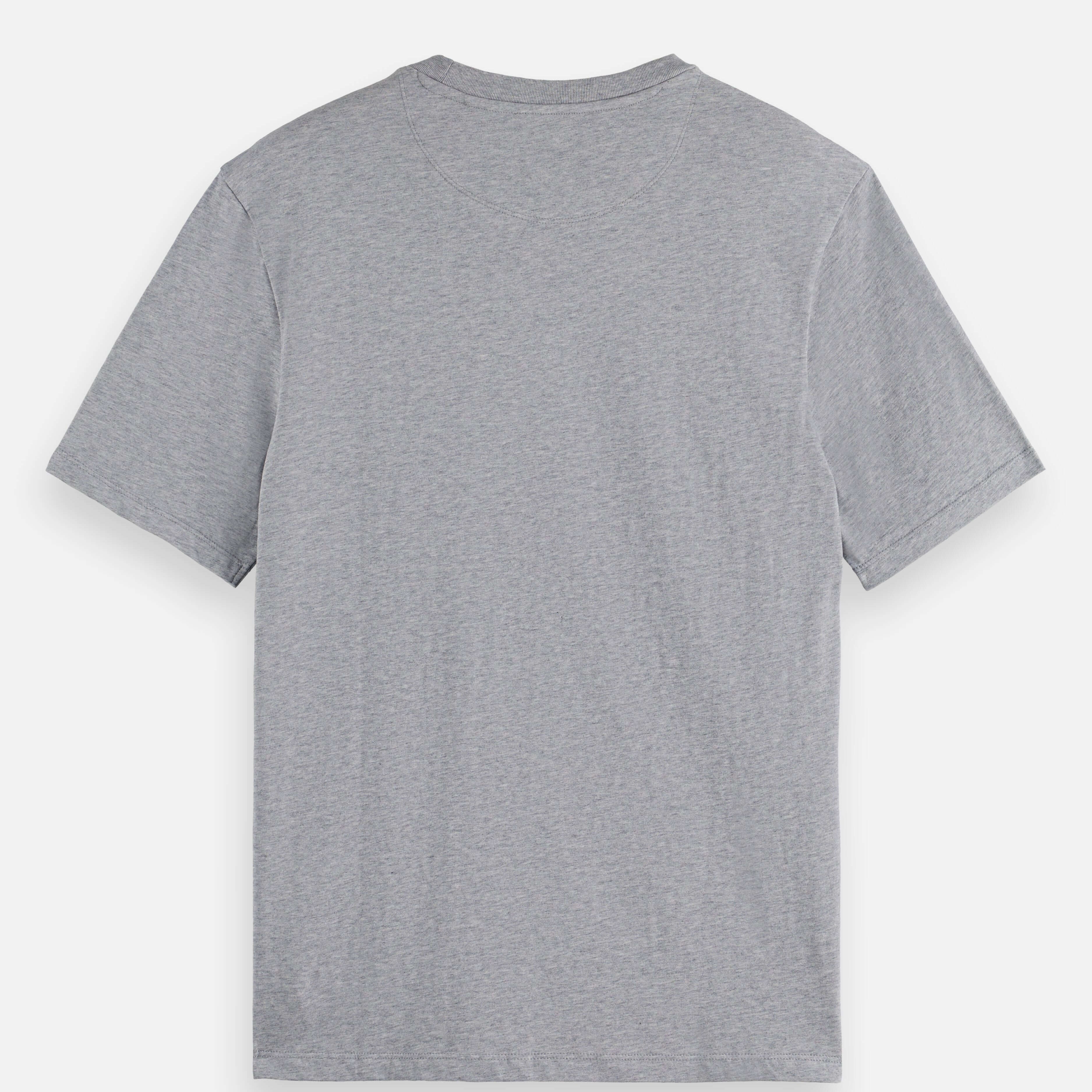 Scotch & Soda CORE Logo T-Shirt in Grey – 100% Cotton, Crewneck, Short Sleeve