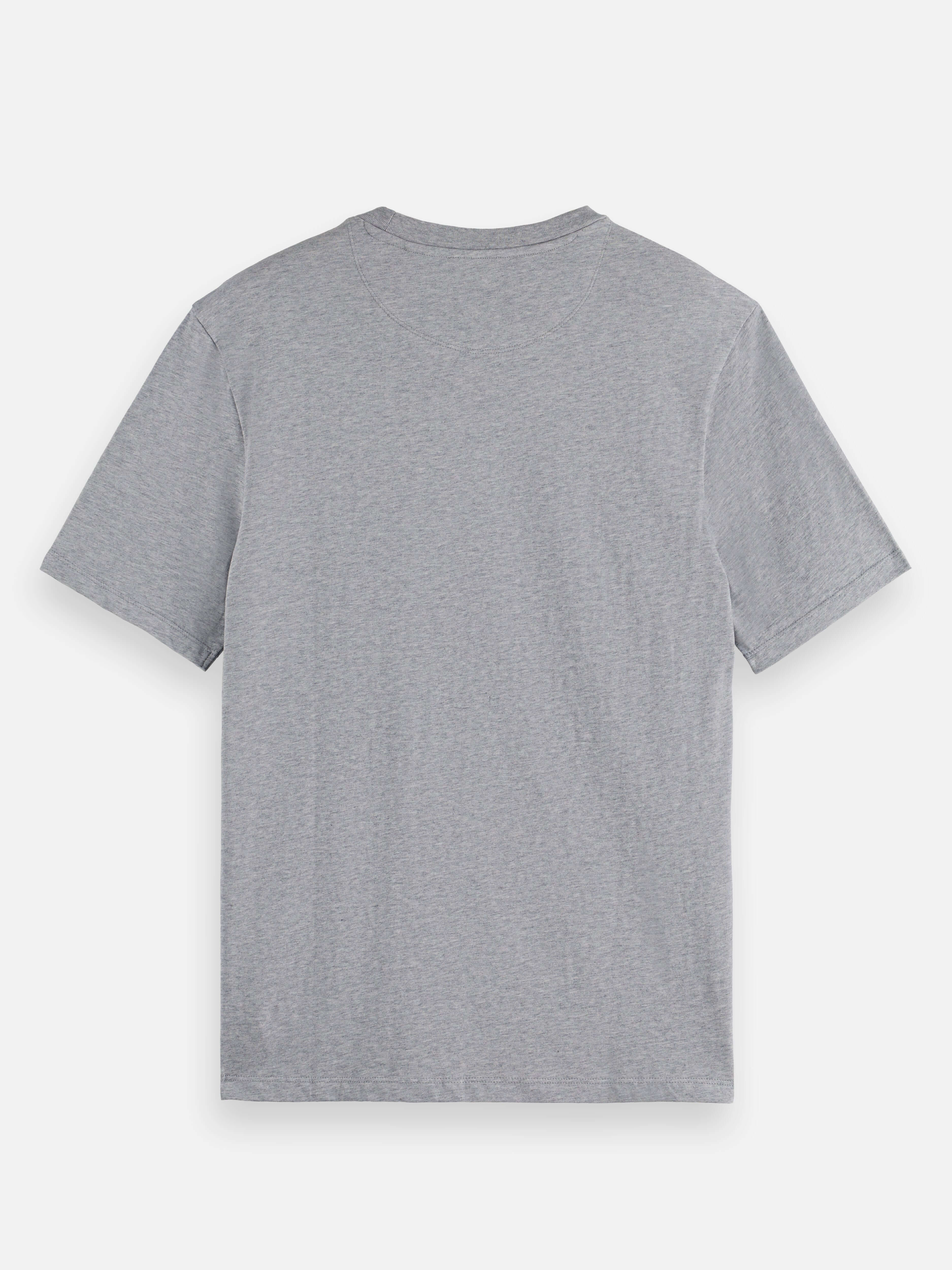 Scotch & Soda CORE Logo T-Shirt in Grey – 100% Cotton, Crewneck, Short Sleeve