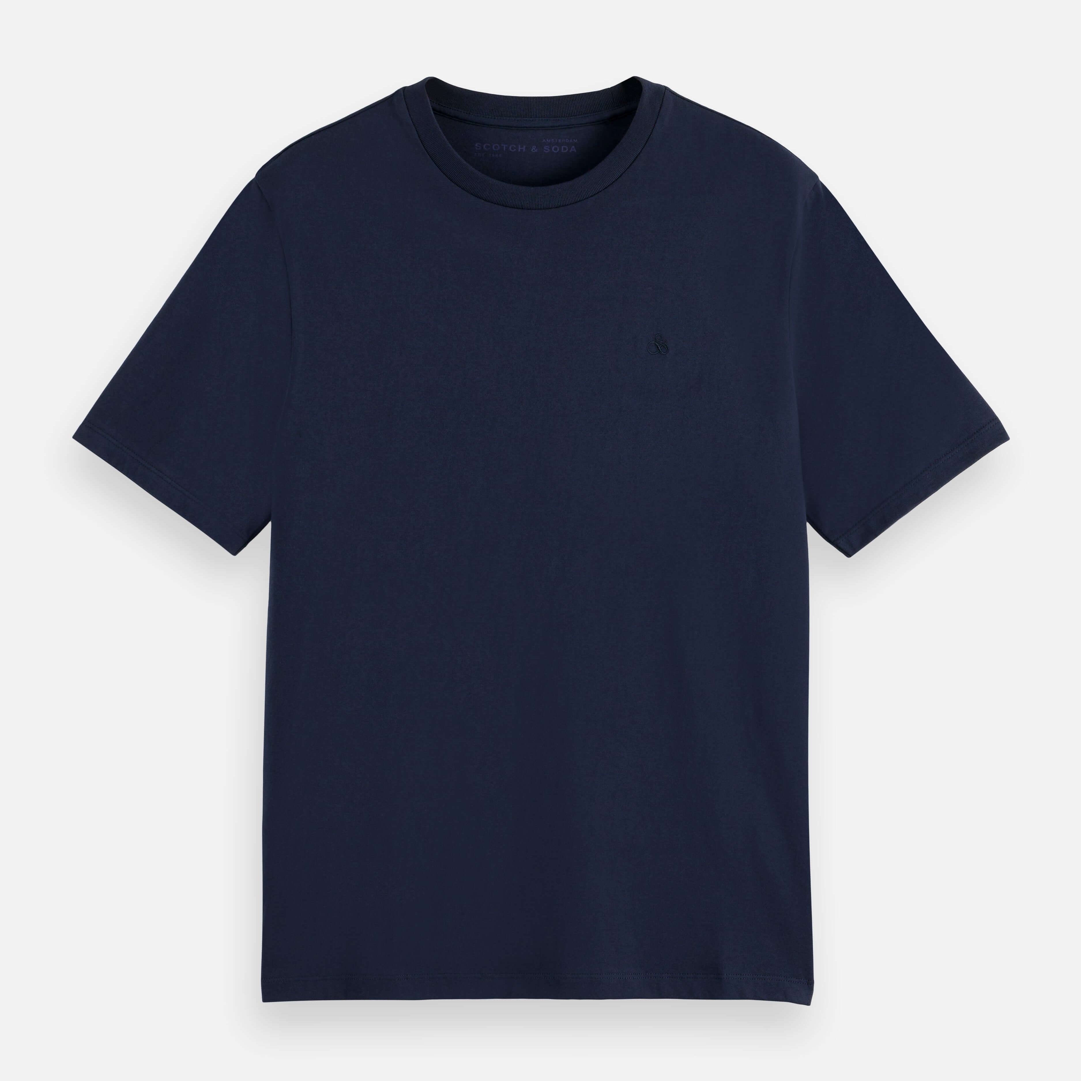 Scotch & Soda CORE Logo T-Shirt in Navy – 100% Cotton, Crewneck, Short Sleeve