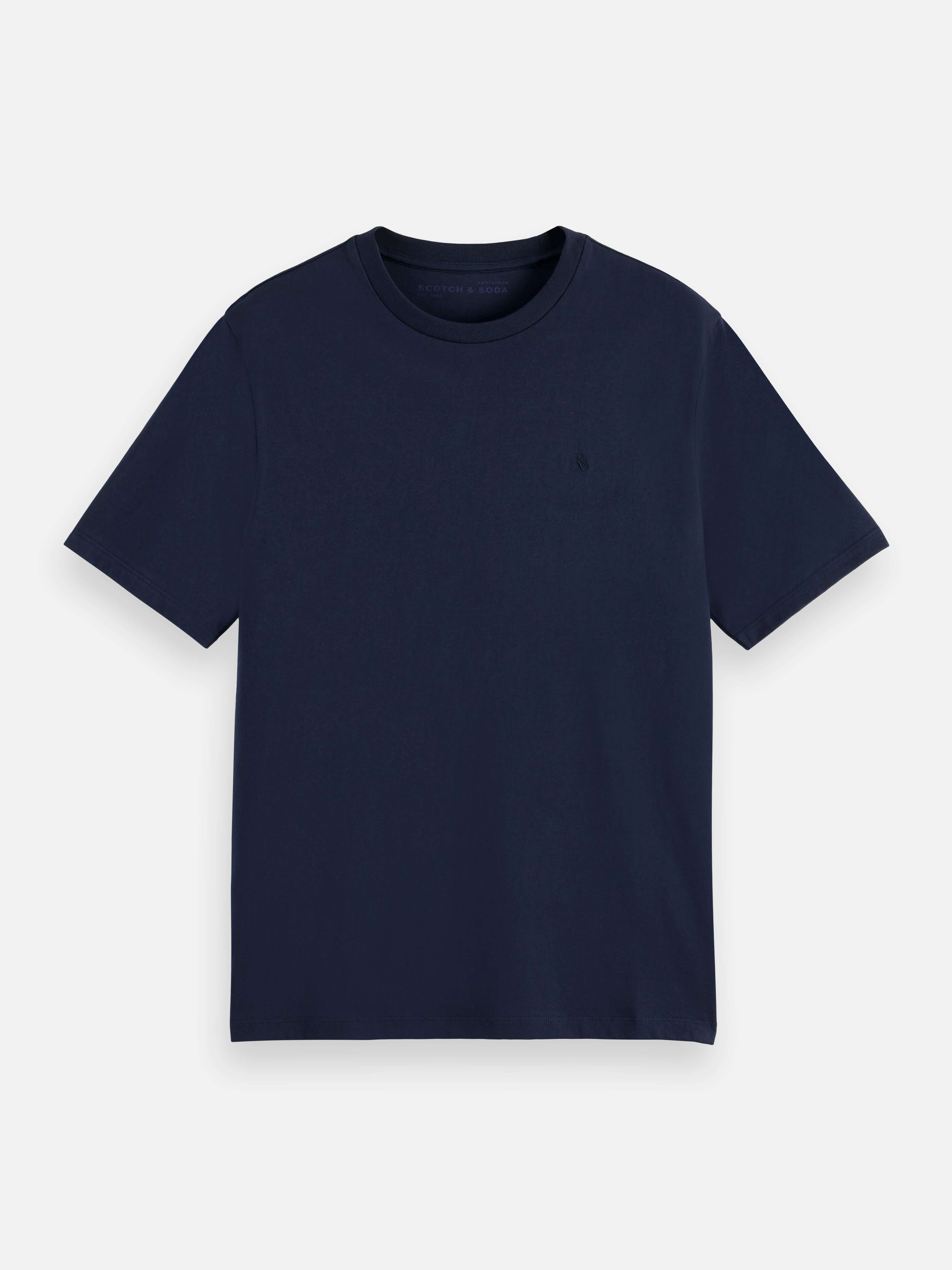 Scotch & Soda CORE Logo T-Shirt in Navy – 100% Cotton, Crewneck, Short Sleeve