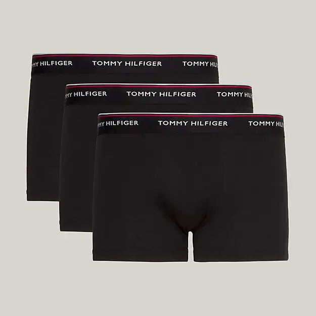 Tommy Hilfiger 3 Pack Premium Essentials Trunks - Black