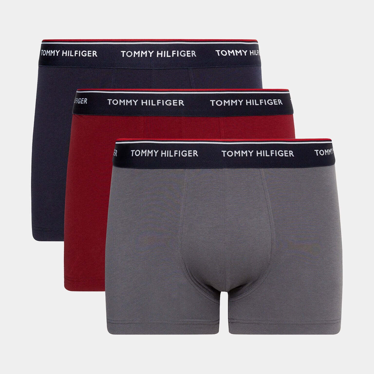 Tommy Hilfiger 3- Pack Repeat Logo Trunks - Desert Sky/Dark Ash/Rogue