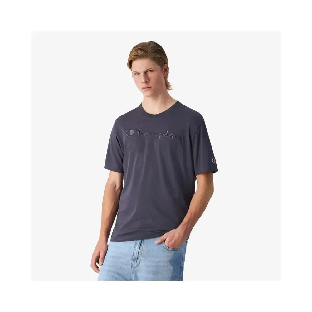 Champion Big Tonal Cotton T-Shirt - Grey