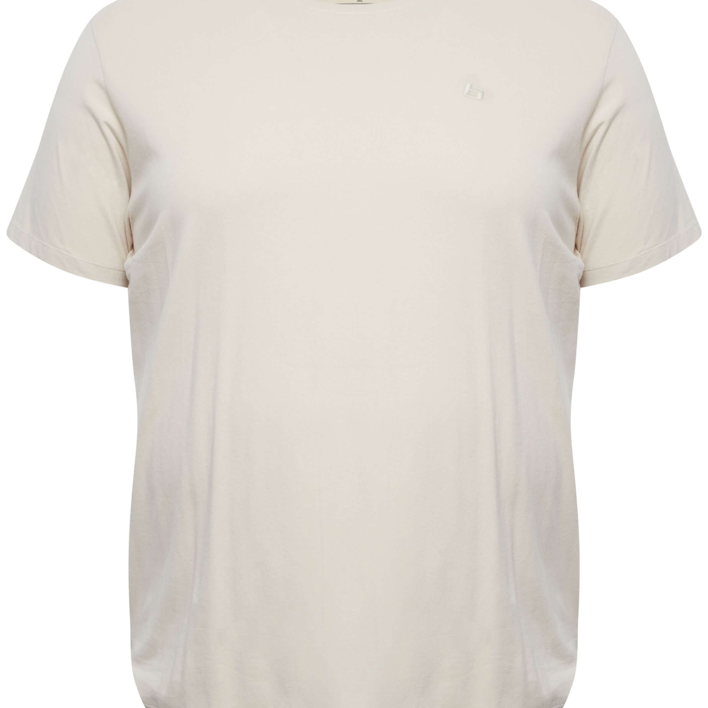 Blend BHDINTON Logo Tee - Crew Neck, Oyster Grey
