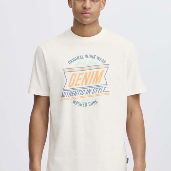 Blend BHJES 3 Pack Regular Fit 100% Cotton T-Shirts – White / Blue / Grey