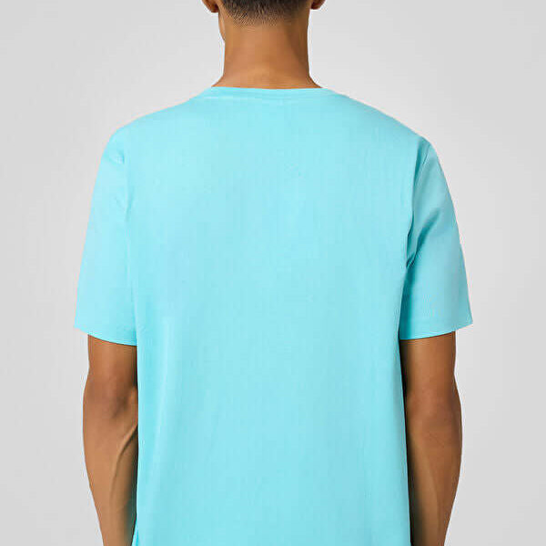 Champion Small Logo Cotton Jersey T-Shirt - Bright Blue