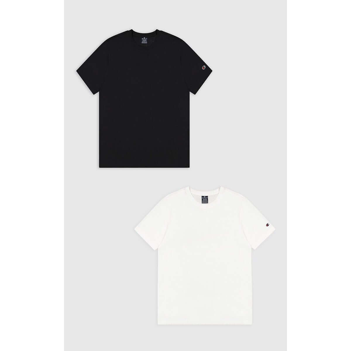 Champion Pack of 2 T-Shirts with Short Sleeves - White/Navy