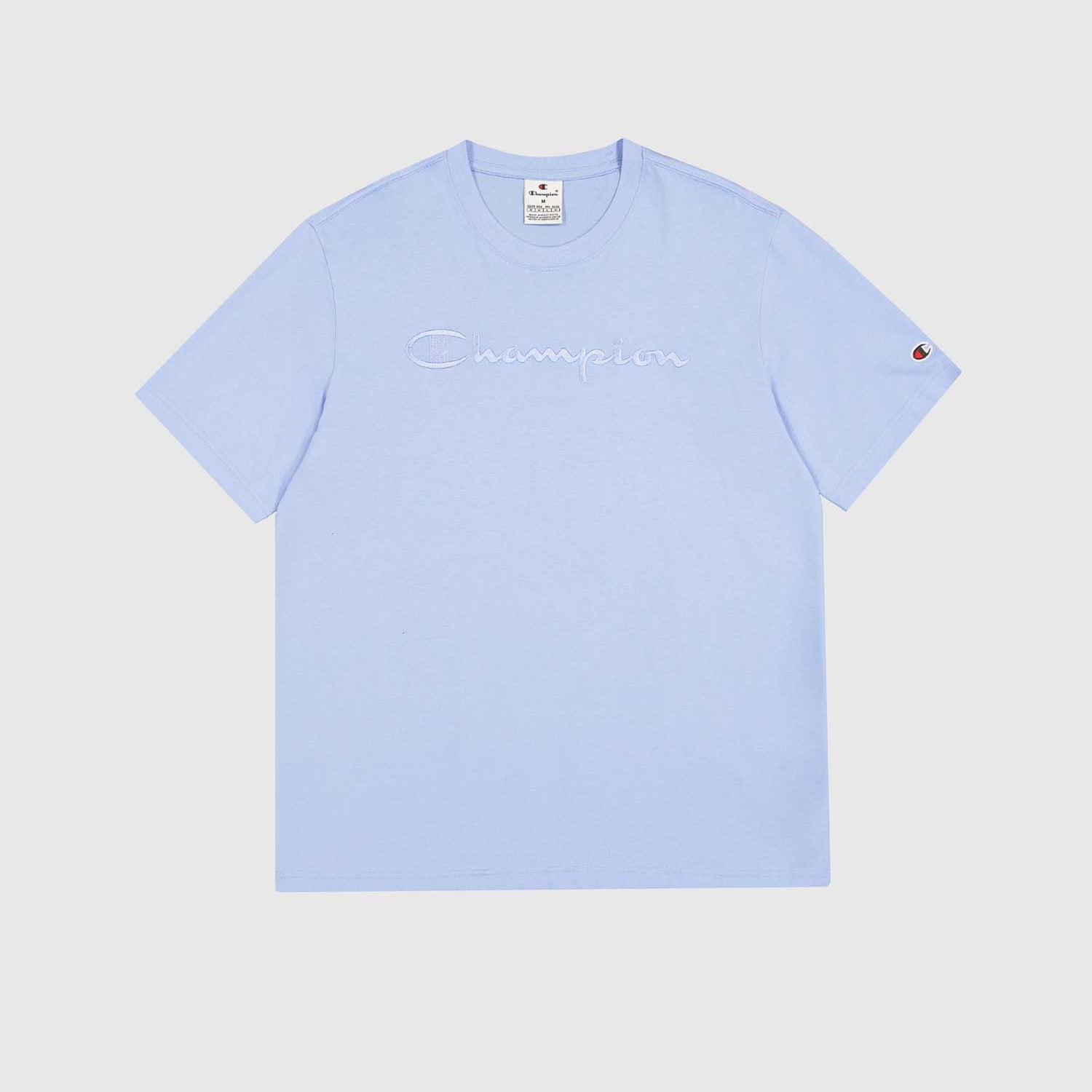 Champion Big Tonal Cotton T-Shirt - Sky Blue
