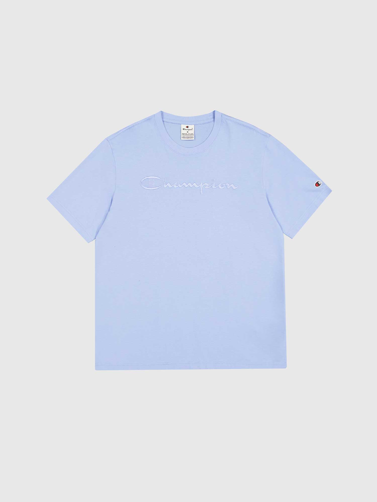 Champion Big Tonal Cotton T-Shirt - Sky Blue