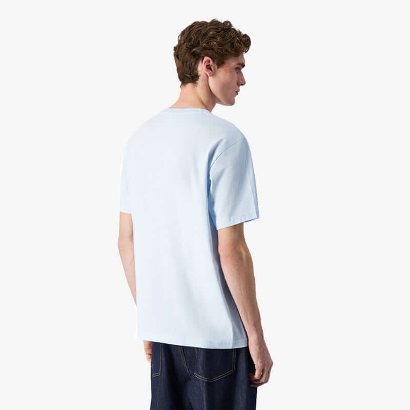 Champion Graphic T-Shirt for Men - 100% Cotton - Sky Blue