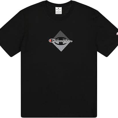 Champion Graphic T-Shirt for Men - 100% Cotton - Black