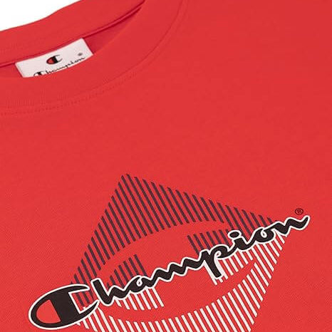 Champion Graphic T-Shirt for Men - 100% Cotton- Red