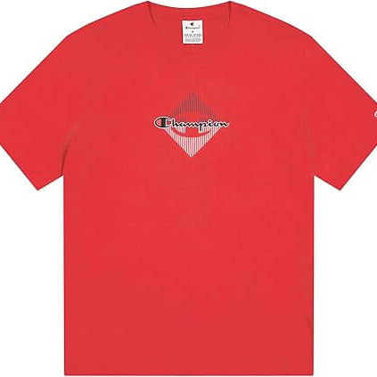 Champion Graphic T-Shirt for Men - 100% Cotton- Red