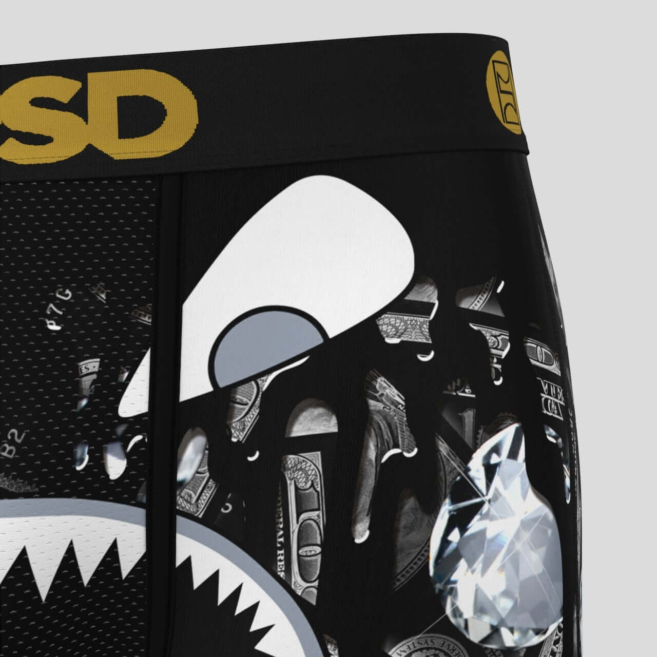 PSD Underwear Warface Black Diamond 7" Boxer Briefs