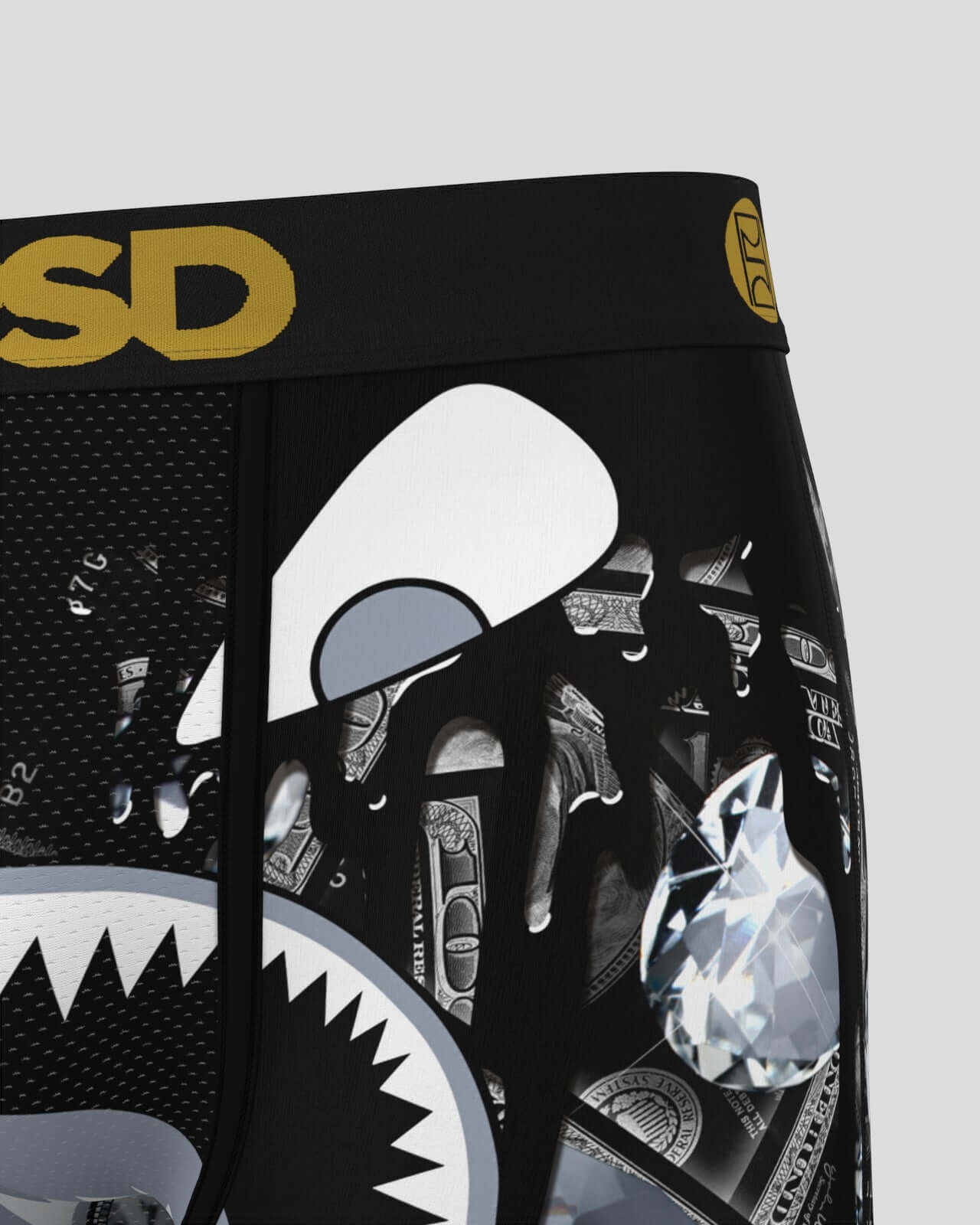 PSD Underwear Warface Black Diamond 7" Boxer Briefs