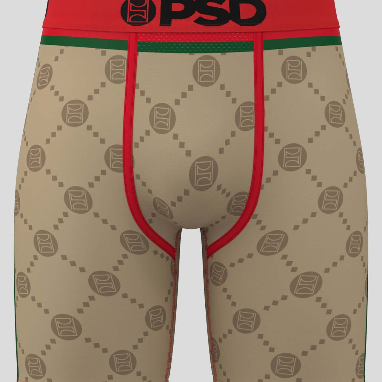 PSD Sports Underwear Emblem Luxury, Standard Length 7" Boxer Briefs