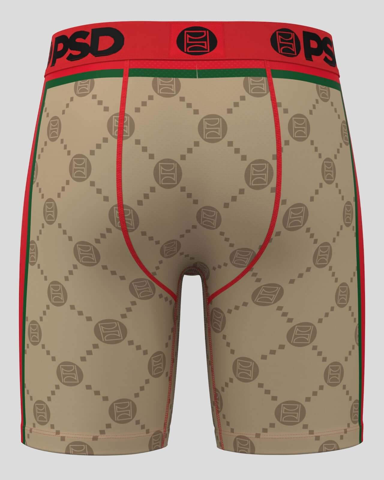 PSD Sports Underwear Emblem Luxury, Standard Length 7" Boxer Briefs