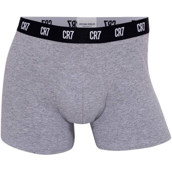 CR7 5-Pack Men's Organic Cotton Trunks – Black/Grey/White/Charcoal