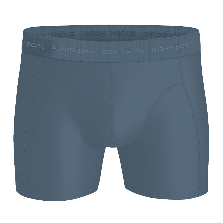 Björn Borg Men's Microfiber Boxer 3-Pack – White, Blue, Grey