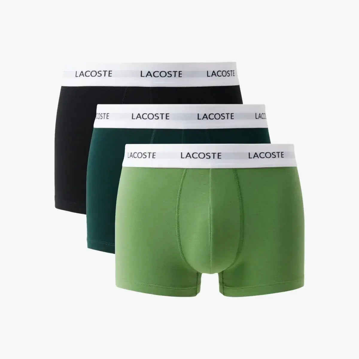 Lacoste Men's 3-Pack Stretch Cotton Trunks – Comfort Fit