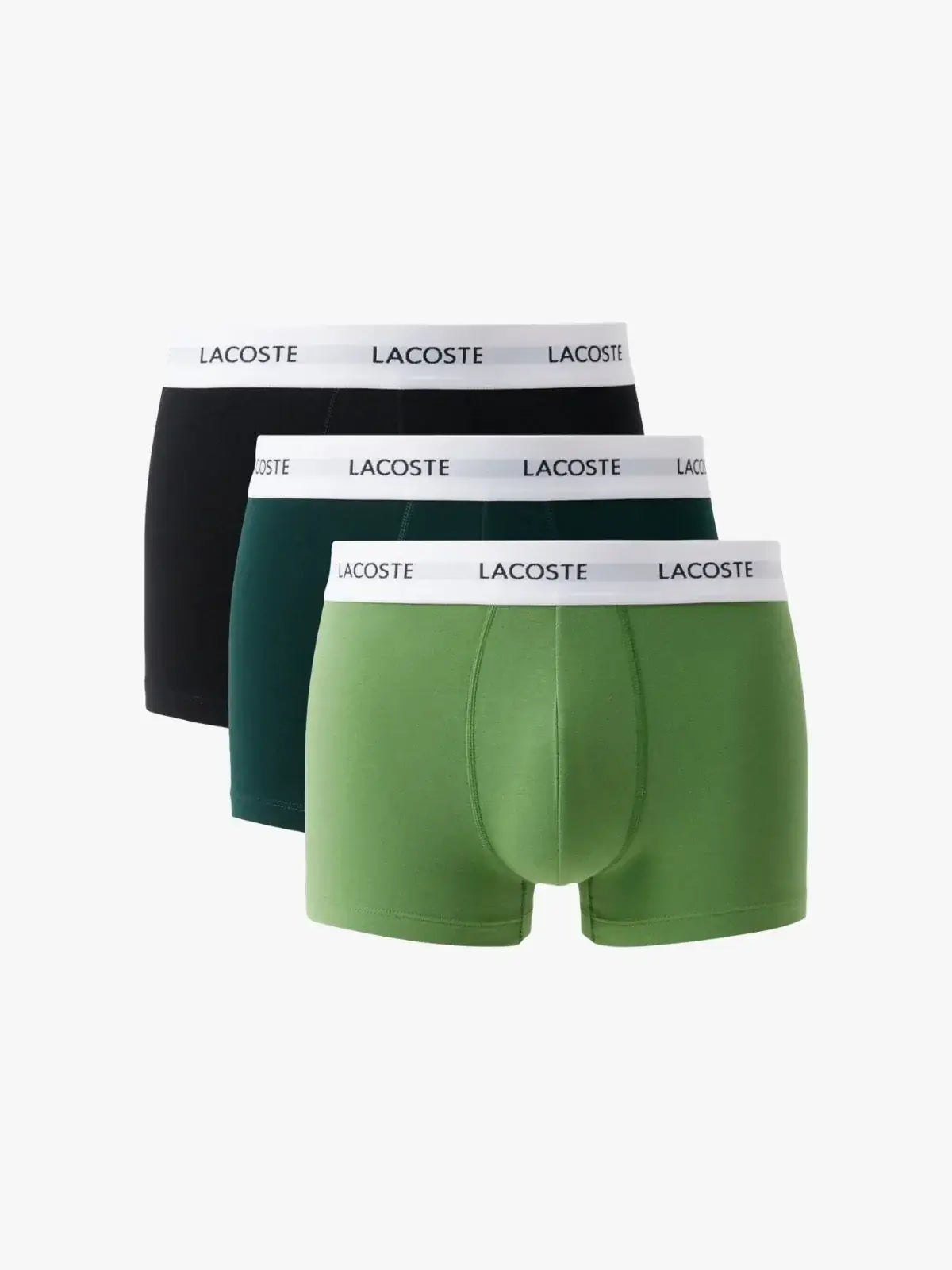Lacoste Men's 3-Pack Stretch Cotton Trunks – Comfort Fit