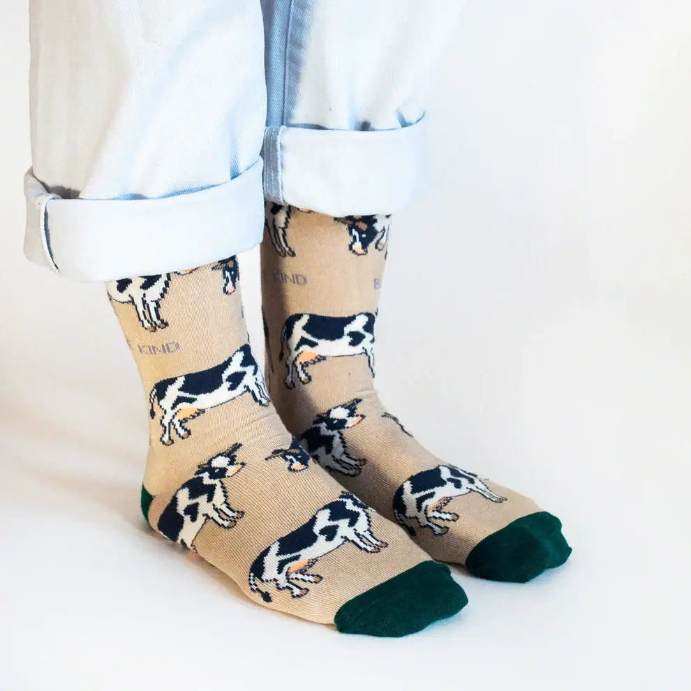 Bare Kind Save The Cows Bamboo Socks | Eco-Friendly Animal Socks UK