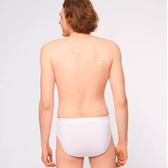 Sloggi Men's 24/7 Basic Natural Cotton 2 Pack Midi Briefs - White