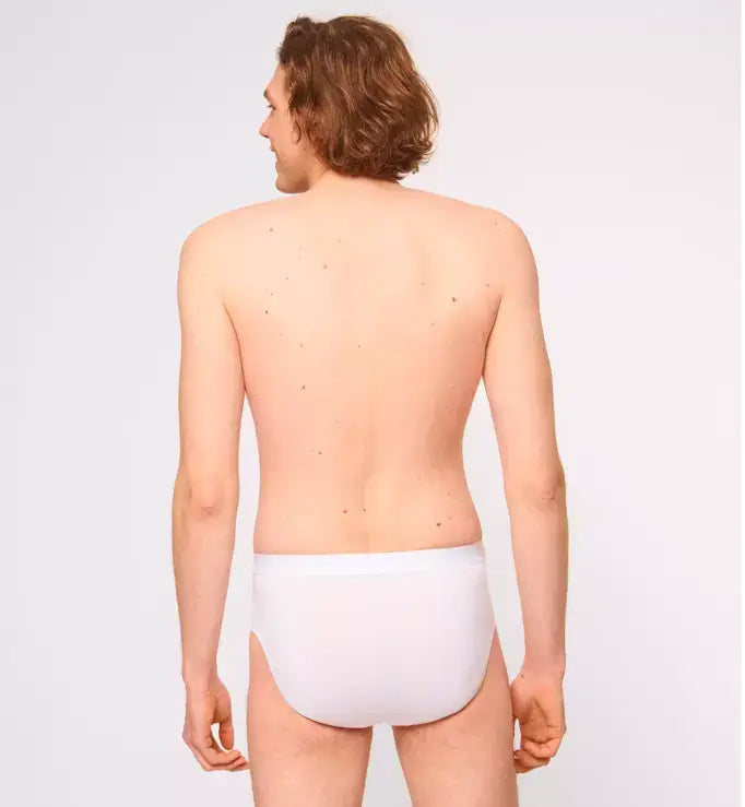 Sloggi Men's 24/7 Basic Natural Cotton 2 Pack Midi Briefs - White