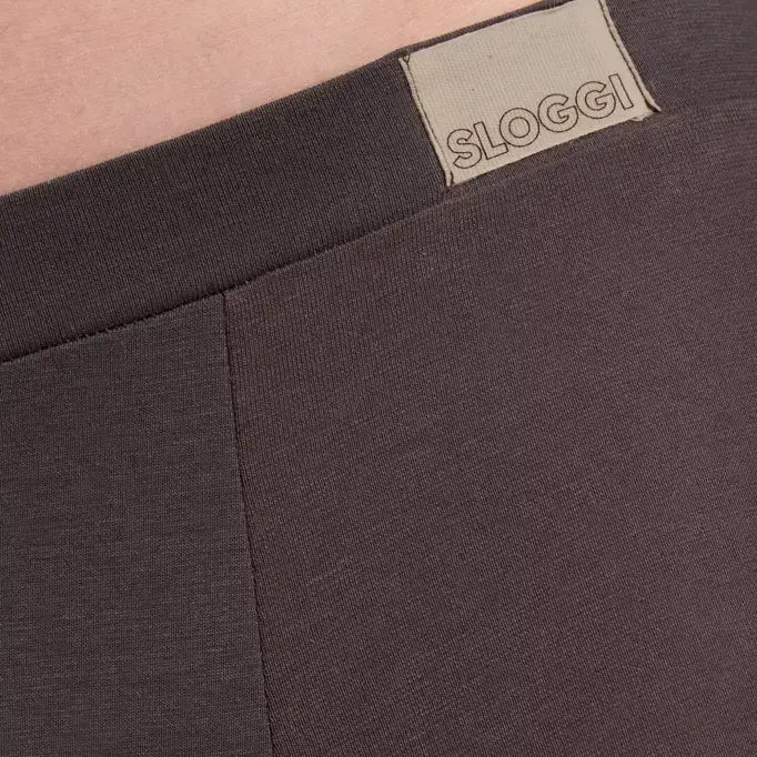 Sloggi Men's 2 Pack Go Natural Boxer Shorts - Brown - Dark Combination