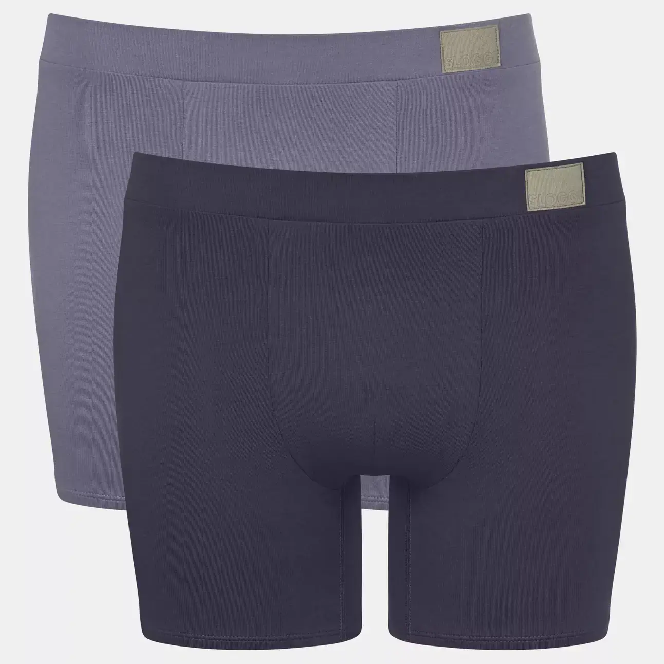 Sloggi Men's 2 Pack Go Natural Boxer Shorts - Purple - Combination