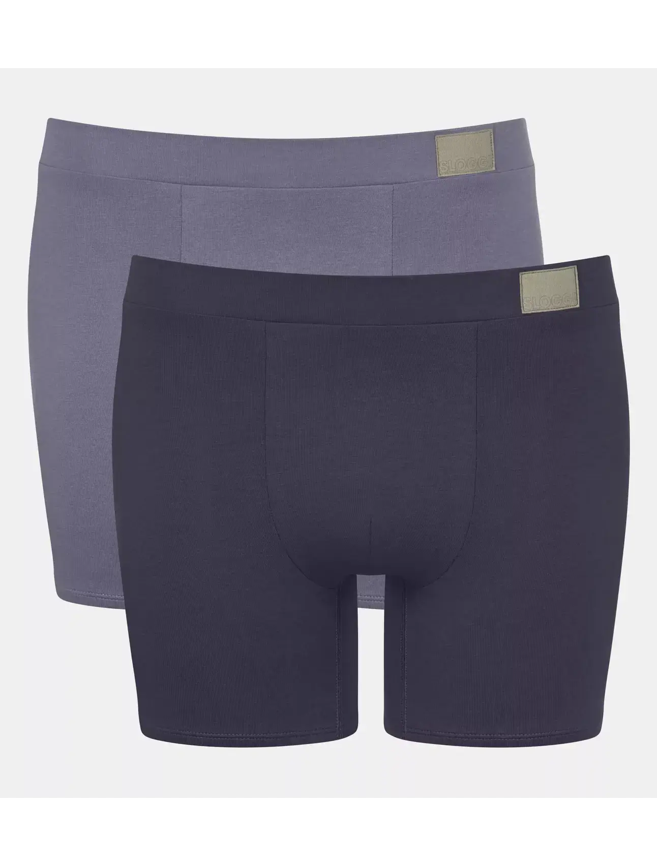 Sloggi Men's 2 Pack Go Natural Boxer Shorts - Purple - Combination
