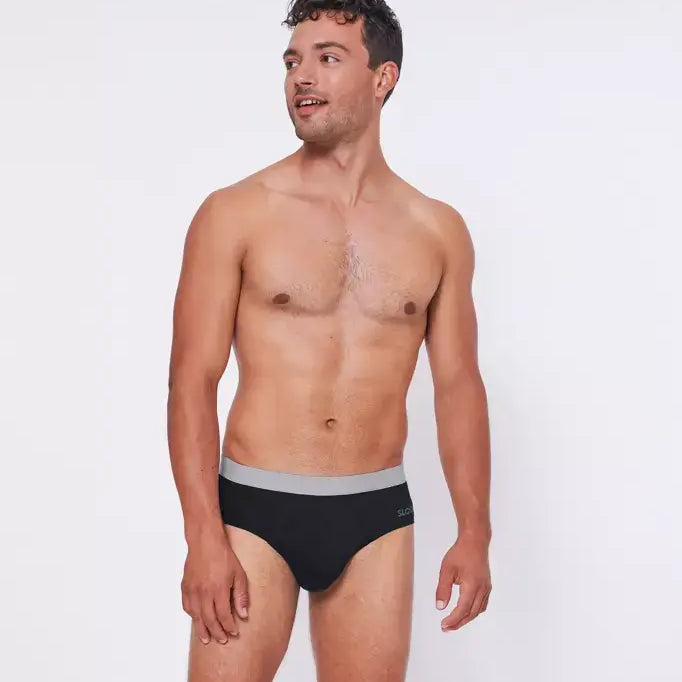 Sloggi Men's GO ABC 2 Pack Cotton Men's midi briefs - Black