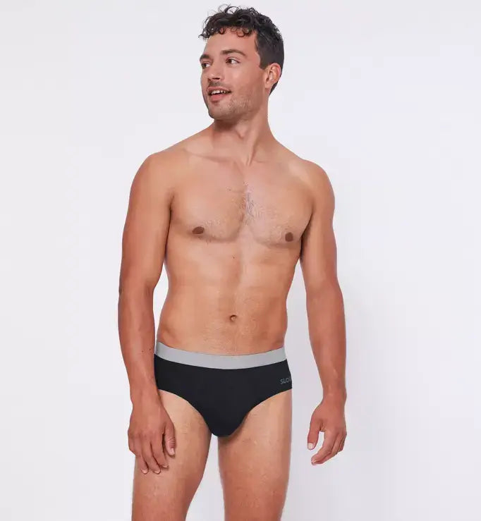Sloggi Men's GO ABC 2 Pack Cotton Men's midi briefs - Black