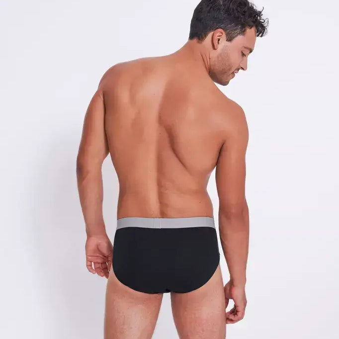 Sloggi Men's GO ABC 2 Pack Cotton Men's midi briefs - Black
