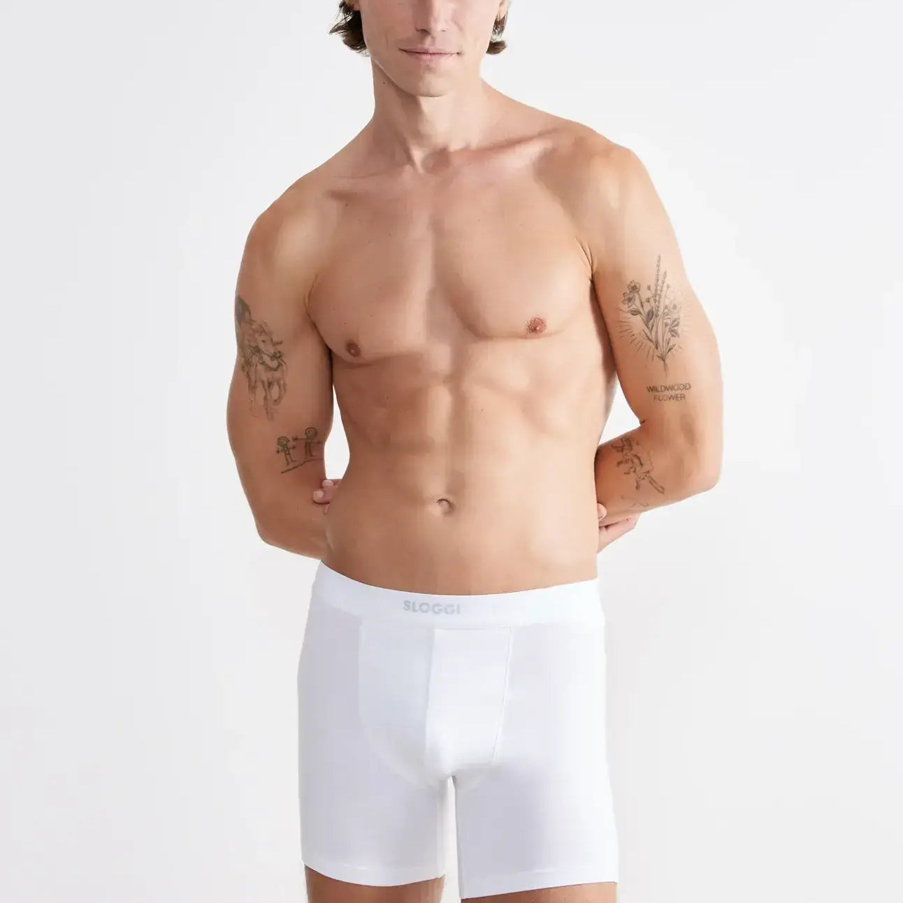 Sloggi Men's EVER Ease 2 Pack Boxer Briefs - Shorts, White
