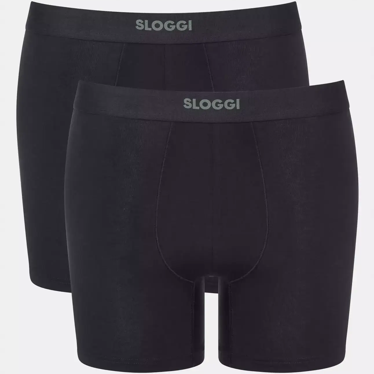 Sloggi Men's EVER Ease 2 Pack Boxer Briefs - Shorts, Black
