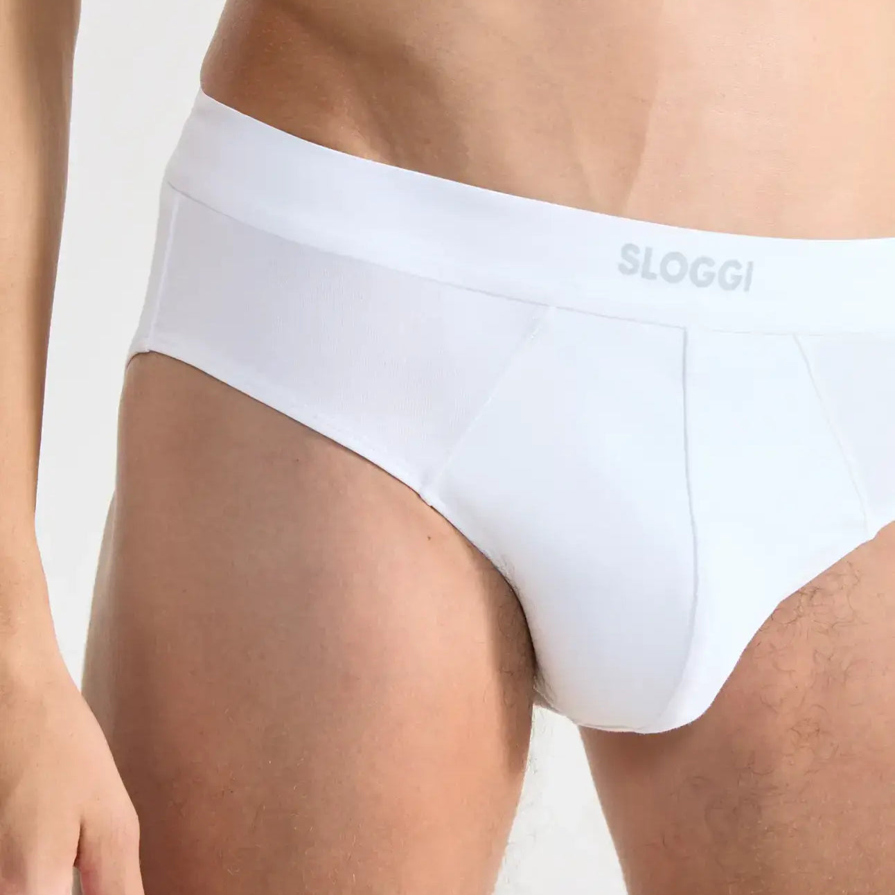 Sloggi Men's EVER Ease 2 Pack Midi Briefs - White