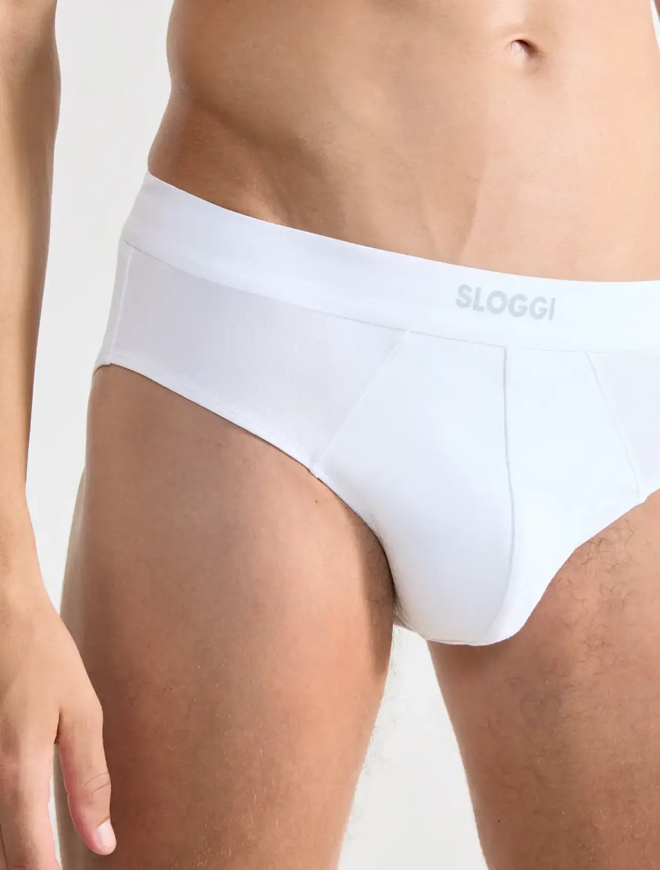 Sloggi Men's EVER Ease 2 Pack Midi Briefs - White