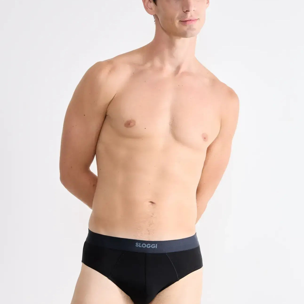 Sloggi Men's EVER Ease 2 Pack Midi Briefs - Black