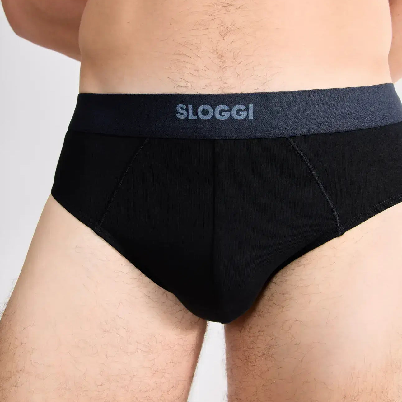 Sloggi Men's EVER Ease 2 Pack Midi Briefs - Black