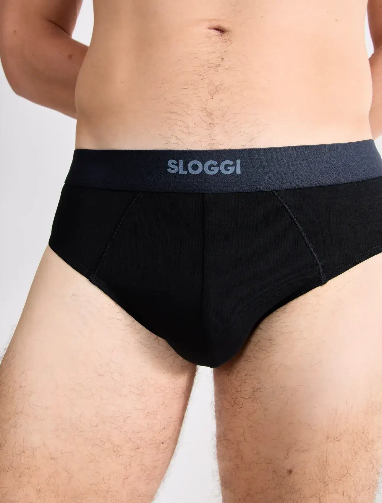 Sloggi Men's EVER Ease 2 Pack Midi Briefs - Black
